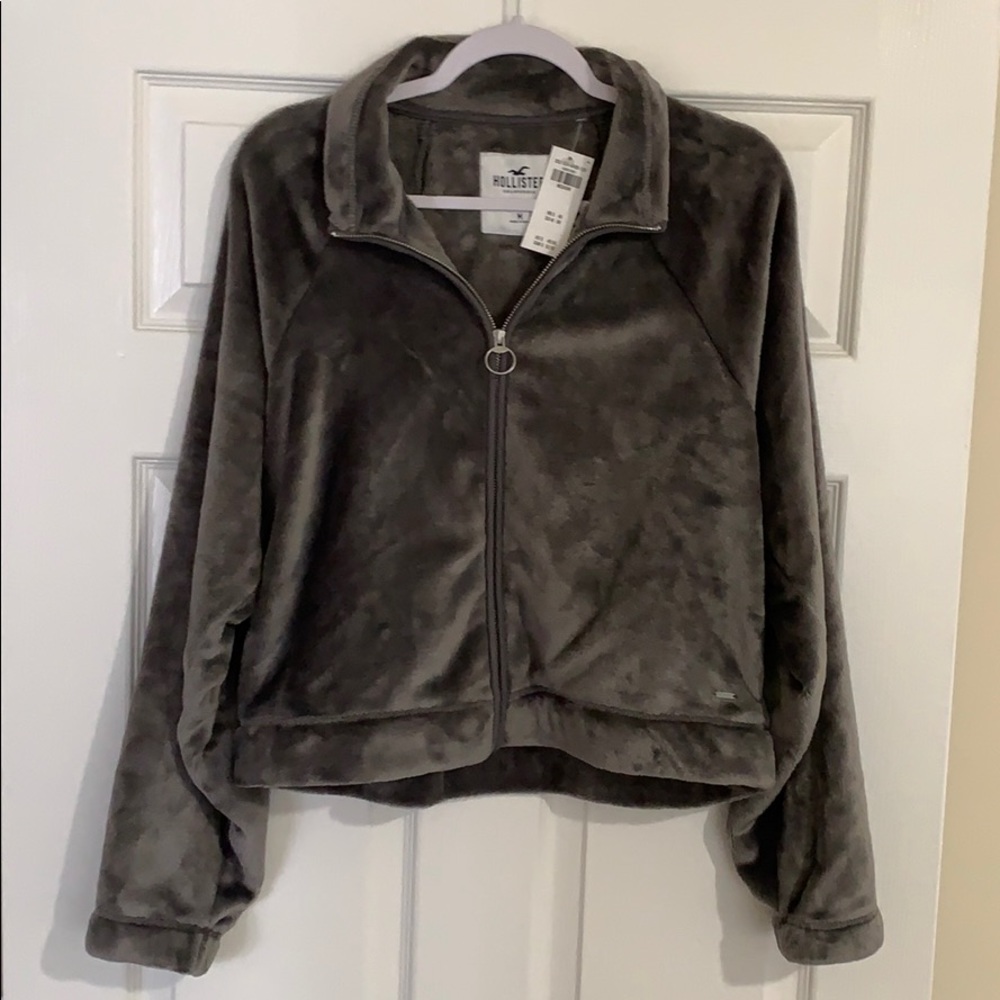 Hollister Grey Medium Full Zip
